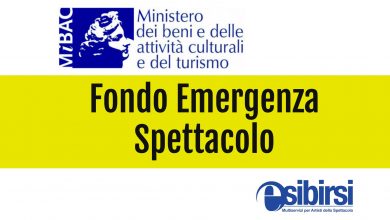 Fondo emergenza spettacolo