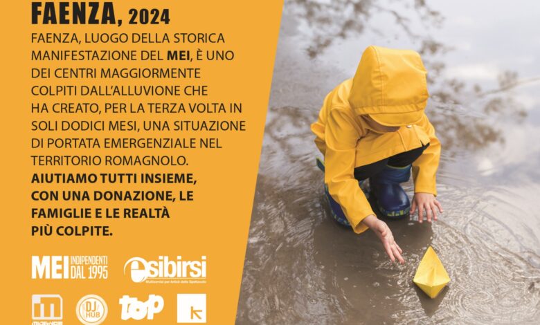 Il MEI a sostegno di Faenza dopo l’alluvione