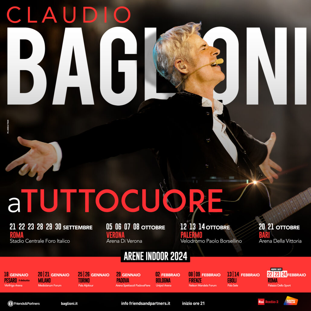 a tutto cuore - tour Claudio Baglioni 2024