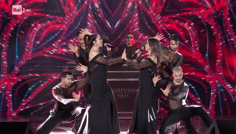 Alex Marzinotto Dj con Paola e Chiara, Suzuki Stage, Sanremo 2024