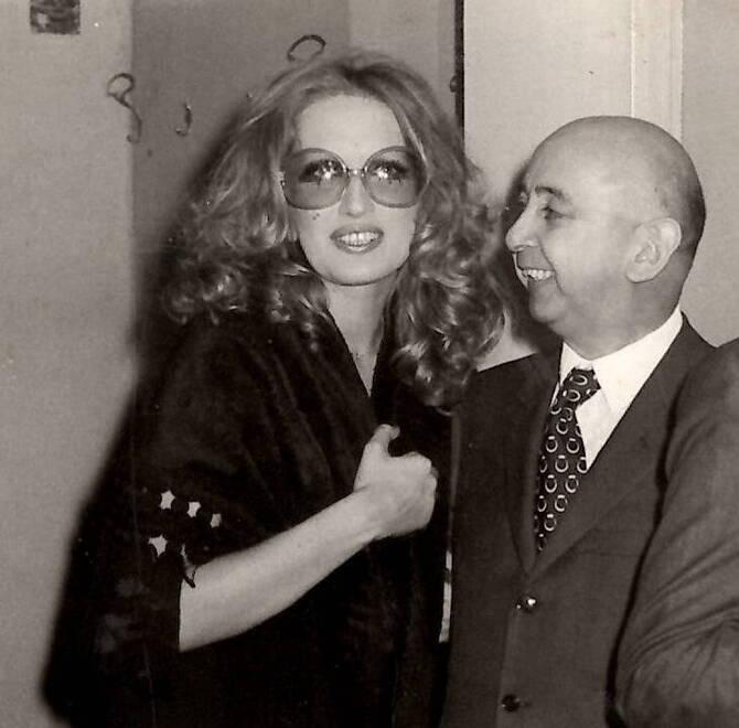 Carmelo Santini con Mina