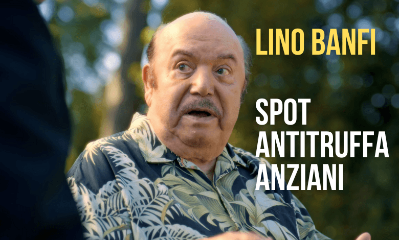 LIno Banfi testimonial della campagna anti-truffa