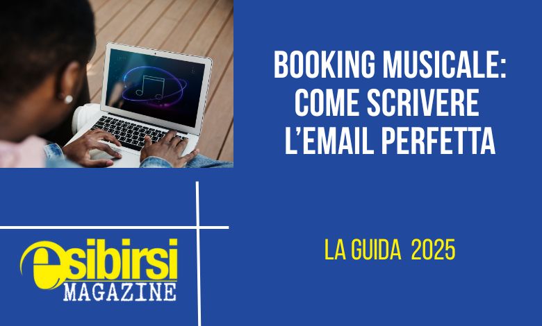 Un cantante invia una email per booking