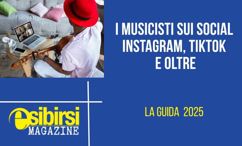 un musicista si esibisce live sui un social network