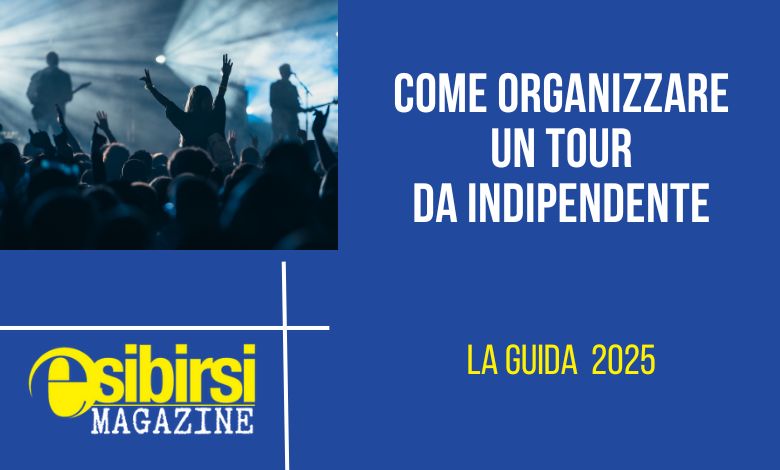 Una band indipendente durante una tappa del loro tour