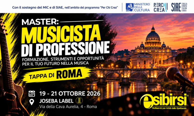 copertina master musicista di professione roma esibirsi societa cooperativa